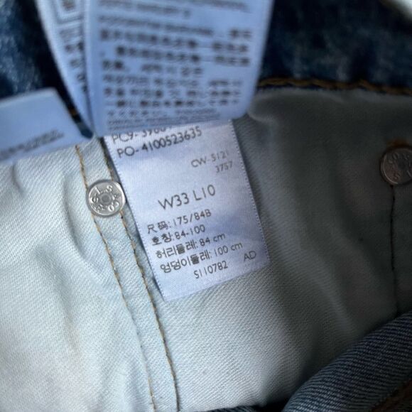 Levi’s men’s 405 distressed jean shorts size 33/10”. - Picture 7 of 7